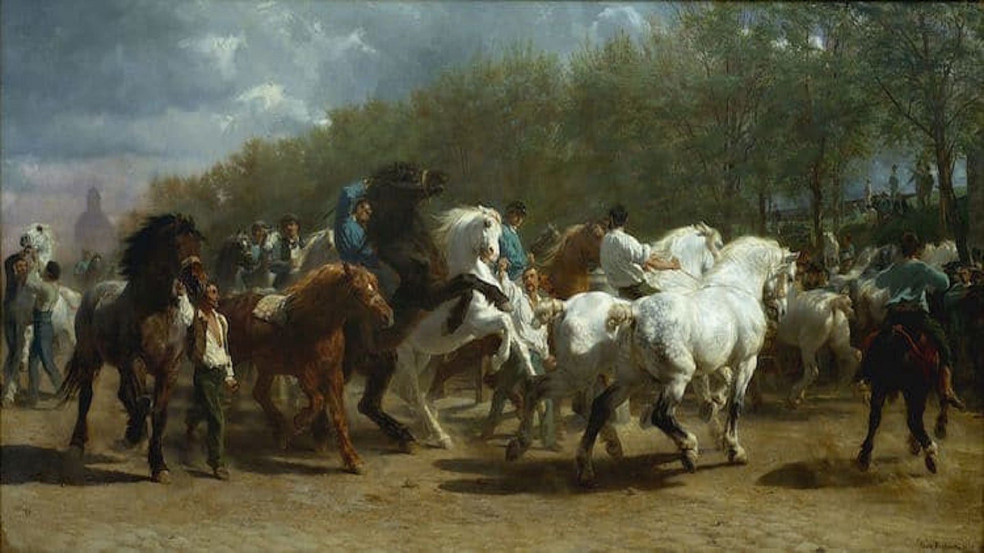 روسا بونهور - معرض الخيول - 1855