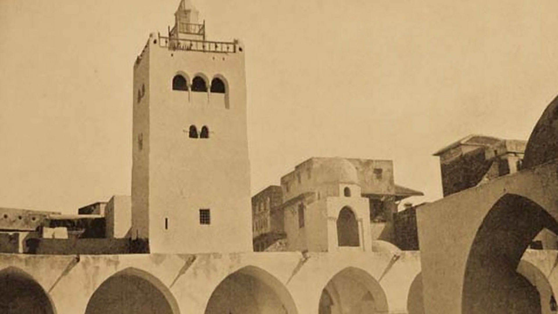 الجامع الكبير بغزة في أواخر القرن التاسع عشر