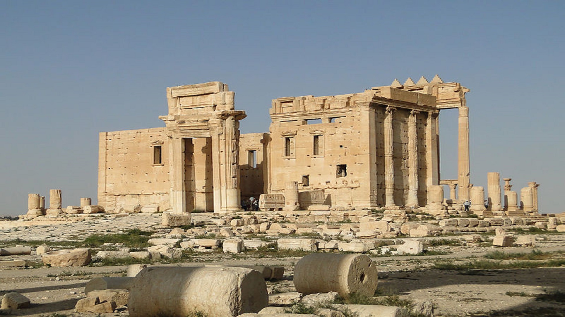 معبد بل في تدمر والذي تم تفجيره تنظيم داعش