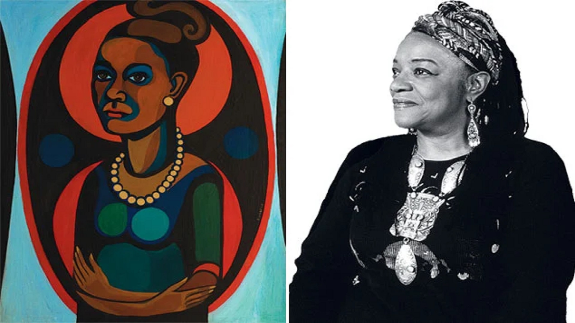 الفنانة الأفروأميركية فيذ رينغولد ولوحتها "الشعب الأسود الضوء الأ