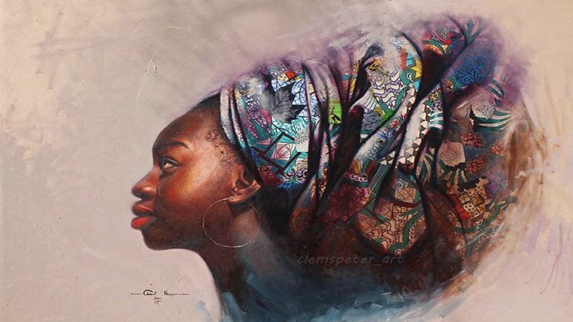 ضفة ثالثة ـــ للفنان النيجيري كليمينت نوافر 