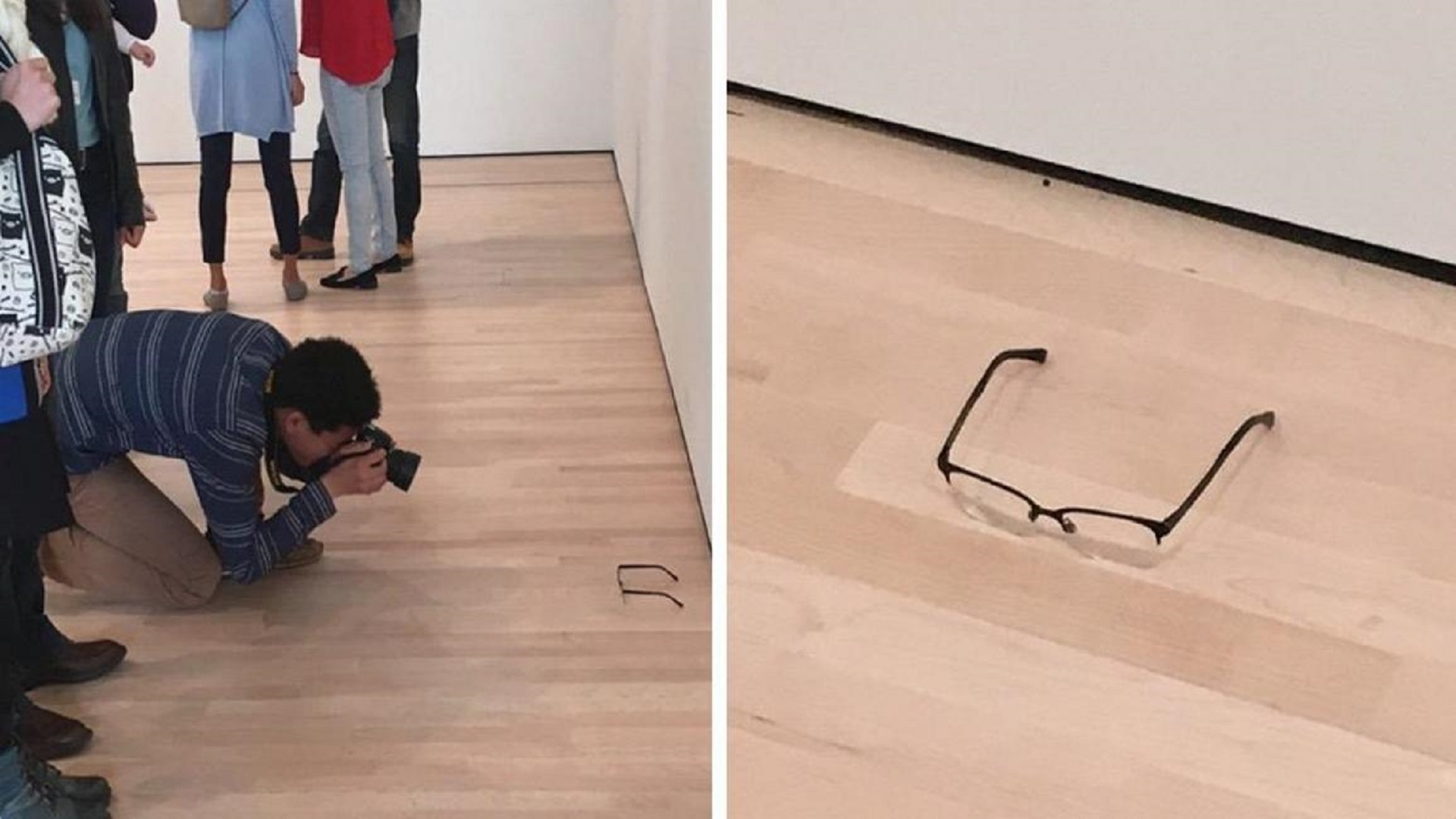 Очки в музее современного искусства