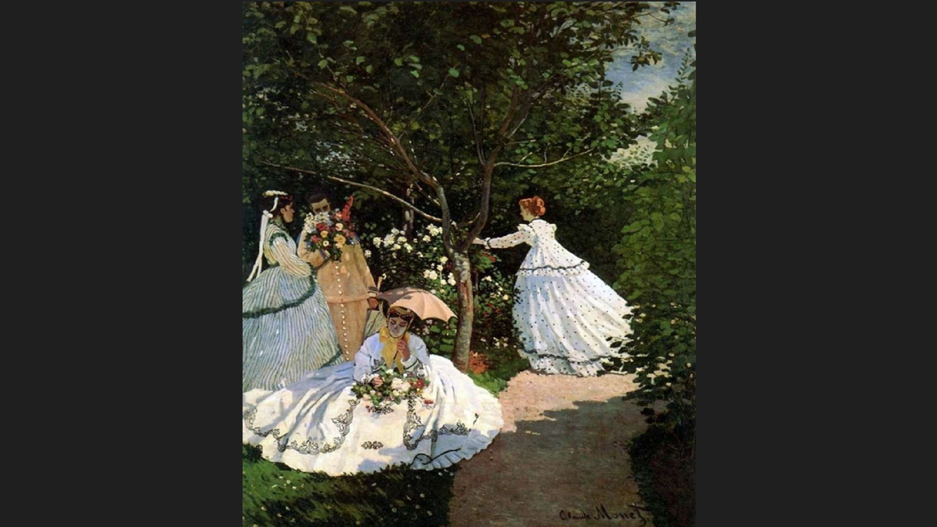 نساء في الحديقة كلود مونيه